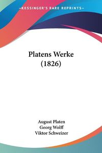 Cover image for Platens Werke (1826)