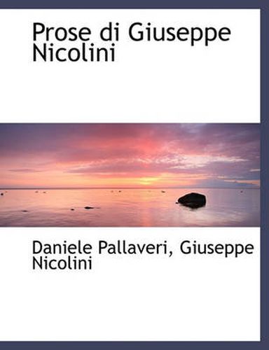 Cover image for Prose Di Giuseppe Nicolini