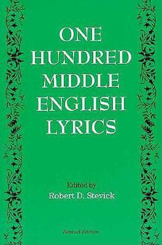 Cover image for One Hundred Middle English Lyrics
