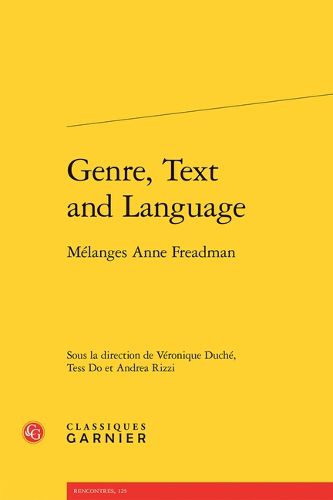 Cover image for Genre, Text and Language