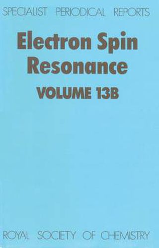 Cover image for Electron Spin Resonance: Volume 13B