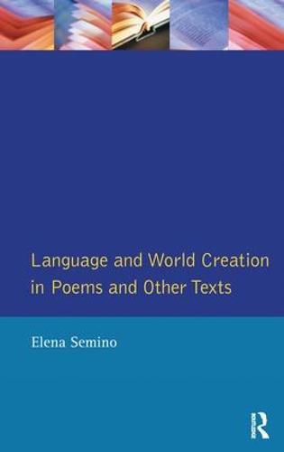 Cover image for Language and World Creation in Poems and Other Texts