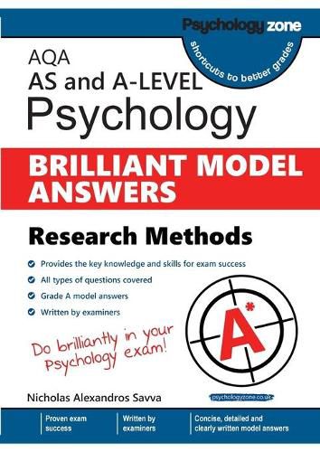 Cover image for AQA Psychology BRILLIANT MODEL ANSWERS: Research Methods: Research Methods: AS and A-level