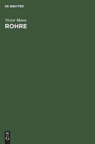 Cover image for Rohre: Unter Besonderer Berucksichtigung Der Rohre Fur Wasserkraftanlagen