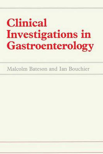 Cover image for Clinical Investigations in Gastroenterology