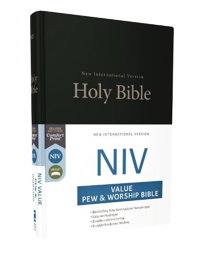 Cover image for NIV, Value Pew and Worship Bible, Hardcover, Black