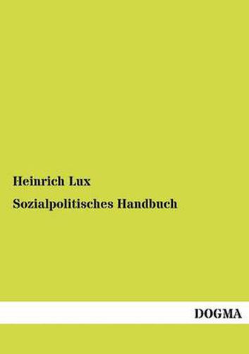 Cover image for Sozialpolitisches Handbuch
