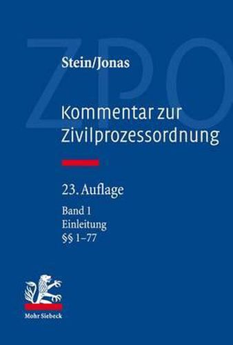 Cover image for Kommentar zur Zivilprozessordnung: Band 1: Einleitung,  1-77