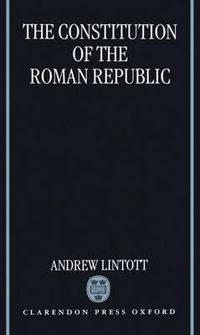 Cover image for The Constitution of the Roman Republic