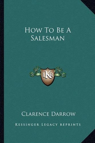 How to Be a Salesman