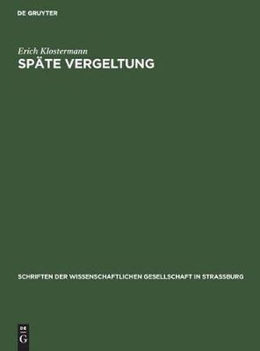 Cover image for Spate Vergeltung