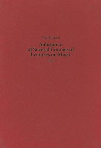 Substance of Several Courses of Lectures on Music (1831)