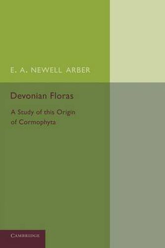 Cover image for Devonian Floras: A Study of the Origin of Cormophyta