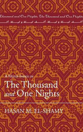 Cover image for A Motif Index of The Thousand and One Nights