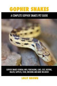 Cover image for Gopher Snakes: Gopher Snakes General Info, Purchasing, Care, Cost, Keeping, Health, Supplies, Food, Breeding and More Included! a Complete Gopher Snakes Pet Guide