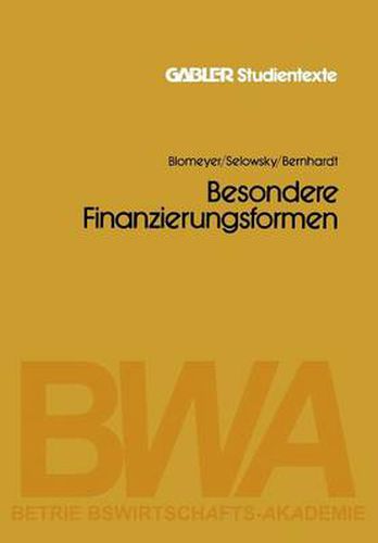 Cover image for Besondere Finanzierungsformen