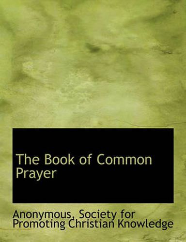 Cover image for The Book of Common Prayer