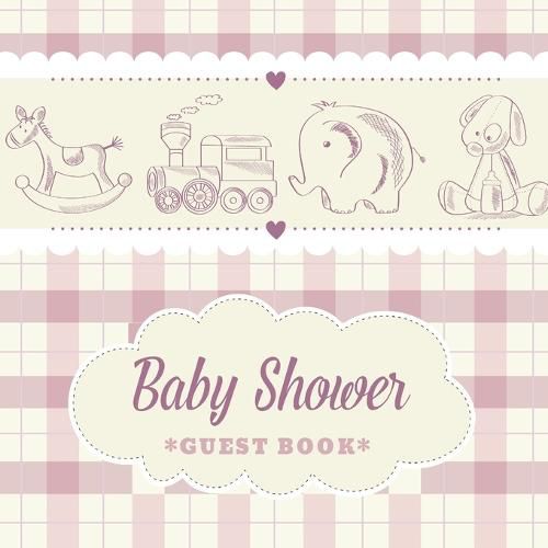 Cover image for Baby Shower Guest Book: Toys for Boy Alternative Theme, Wishes to Baby and Advice for Parents, Guests Sign in Personalized with Address Space, Gift Log, Keepsake Photo Pages