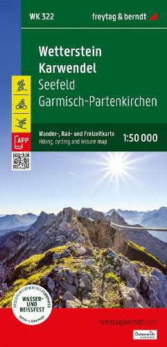 Wetterstein - Karwendel, hiking, cycling and leisure map 1:50,000