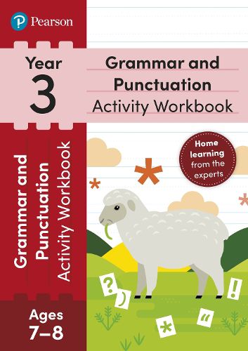 Cover image for Pearson Learn at Home Grammar & Punctuation Activity Workbook Year 3