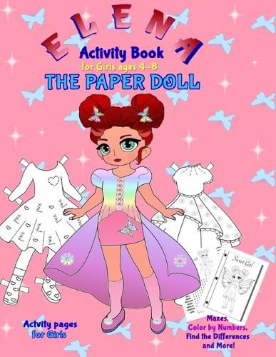 Cover image for Elena the Paper Doll: Activity Book for girls ages 4-8