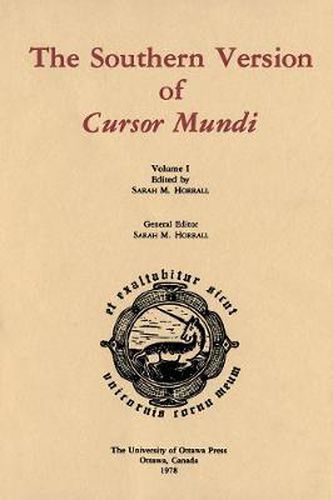 Cover image for The Southern Version of Cursor Mundi, Vol. I