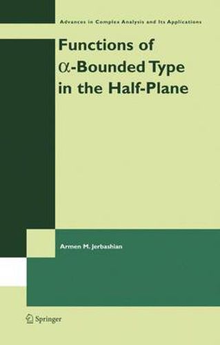 Cover image for Functions of a-Bounded Type in the Half-Plane