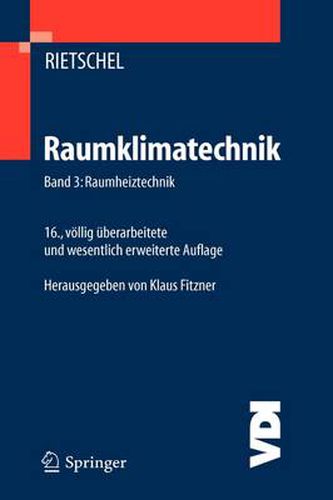 Cover image for Raumklimatechnik: Band 3: Raumheiztechnik