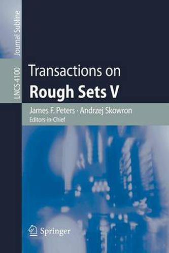 Cover image for Transactions on Rough Sets V