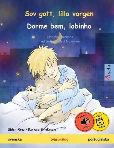 Cover image for Sov gott, lilla vargen - Dorme bem, lobinho. Tvasprakig barnbok (svenska - portugisiska)