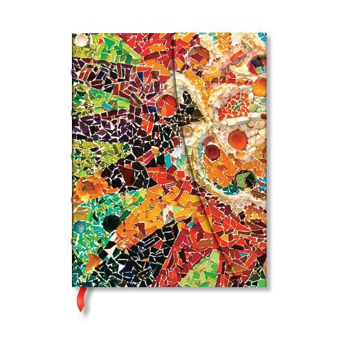 Cover image for Gaudi's Sun (Gaudi's Mosaics) Midi Unlined Hardback Journal (Wrap Closure)