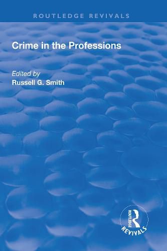 Cover image for Crime in the Professions