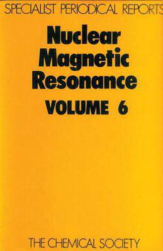 Cover image for Nuclear Magnetic Resonance: Volume 6