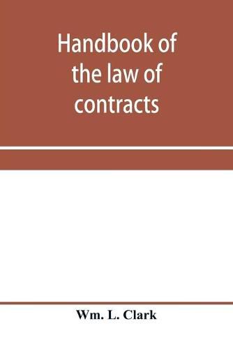Cover image for Handbook of the law of contracts