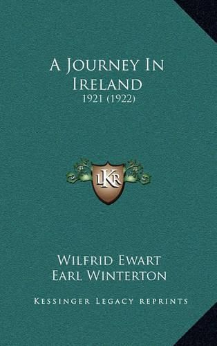 Cover image for A Journey in Ireland: 1921 (1922)