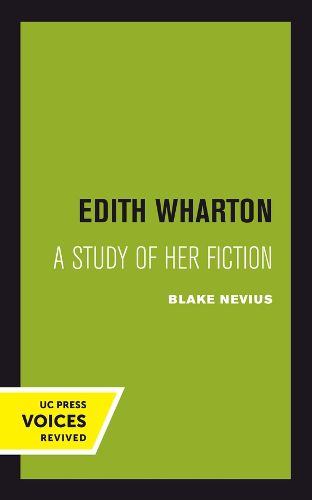 Cover image for Edith Wharton: A Study of Her Fiction