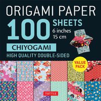 Cover image for Origami Paper 100 Sheets Chiyogami 6" (15 cm)