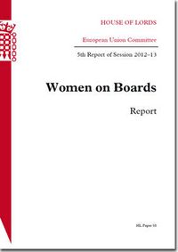 Cover image for Women on boards: 5th report of session 2012-13, report