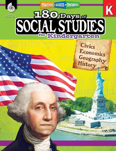 Cover image for 180 Days of Social Studies for Kindergarten: Practice, Assess, Diagnose