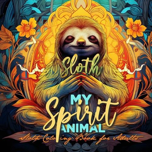Cover image for Sloth my Spirit Animals Sloth Coloring Book for Adults