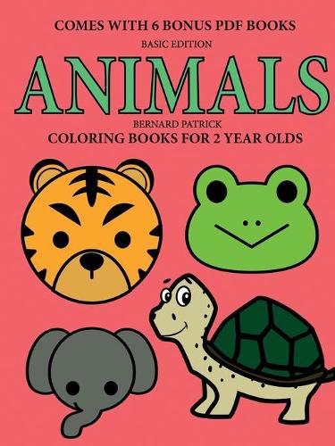 Cover image for Coloring Books for 2 Year Olds (Animals)