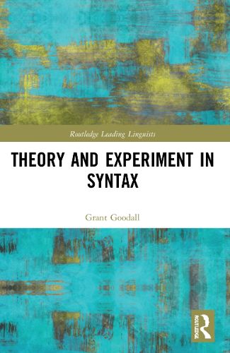 Cover image for Theory and Experiment in Syntax