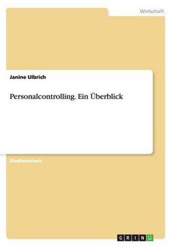 Cover image for Personalcontrolling. Ein UEberblick