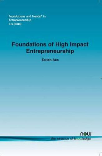 Cover image for Foundations of High Impact Entrepreneurship