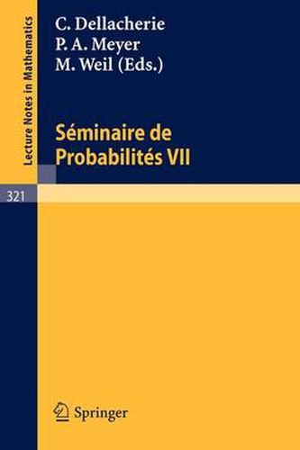 Cover image for Seminaire de Probabilites VII: Universite de Strasbourg 1971/72