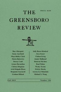 Cover image for The Greensboro Review: Number 106, Fall 2019