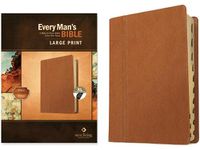 Cover image for NLT Every Man's Bible, Large Print Pursuit Saddle Tan, Index