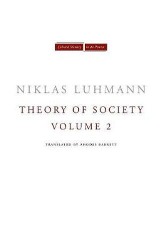 Cover image for Theory of Society, Volume 2