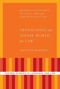 Cover image for Translating the Social World for Law: Linguistic Tools for a New Legal Realism