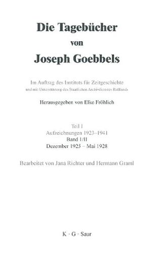 Cover image for Dezember 1925 - Mai 1928